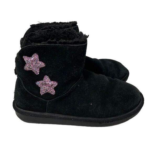 Ugg Koolaburra Black Sequin Star Ankle Winter Booties - Picture 1 of 11